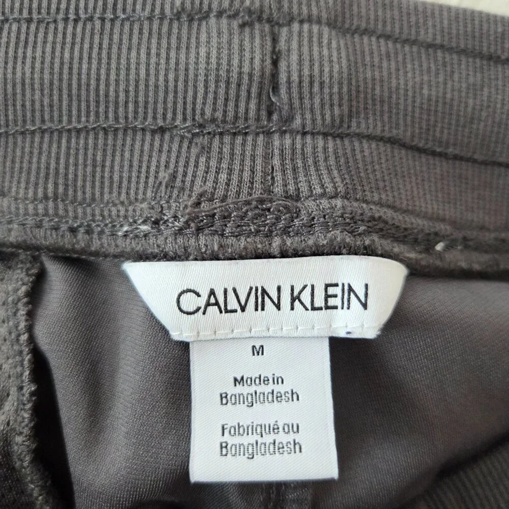 CALVIN KLEIN Men's Lightweight Tapered Drawstring Joggers Gray Size M